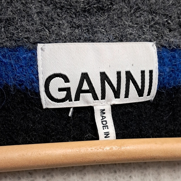 GANNI Women's Striped Sweater - Multicolor - Picture 2 of 5